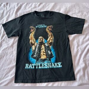 WWE - Stone Cold Steve Austin -  T-Shirt - M - 100% Pure Rattlesnake - Black